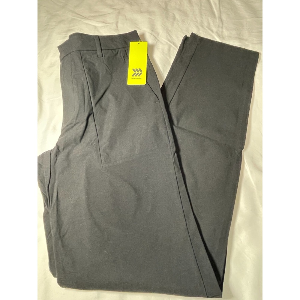 All in Motion Womens Black Performance Straight Leg Pants 30x34 NWT PID-2K3Y9X